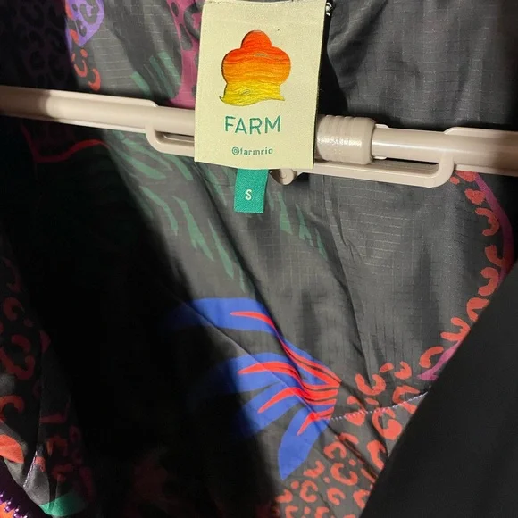 FARM Rio Reversible Patchwork Puffer Jacket with Crochet - Picture 9 of 10